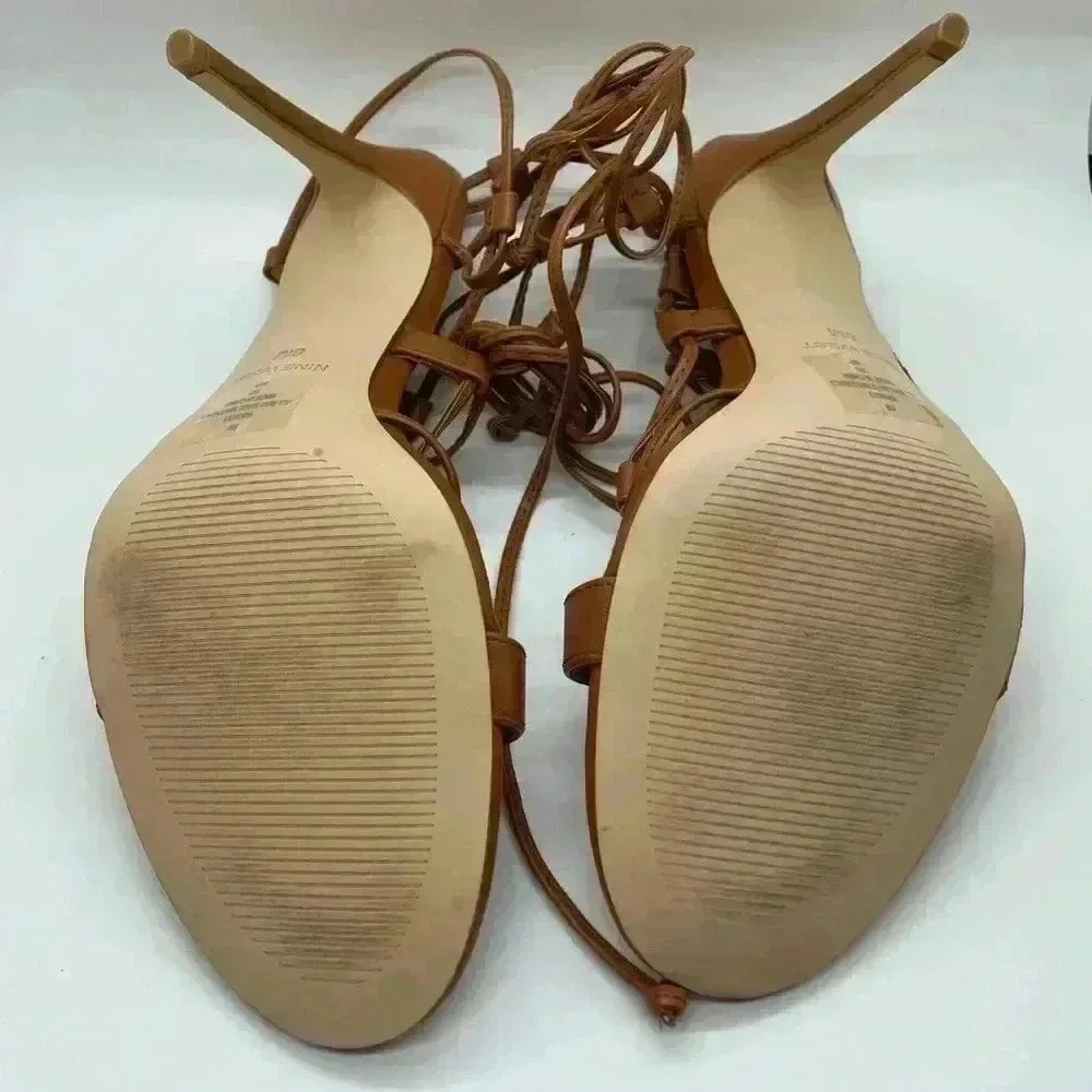 Nine West Mix 3 Brown Sandal Size 8 - Picture 5 of 6